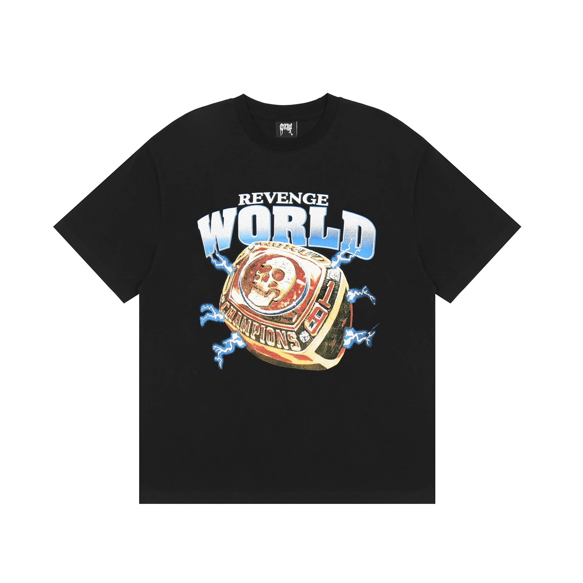 Revenge World Skull T-Shirt Multi-Color - Revenge - Cnfans - $19.03