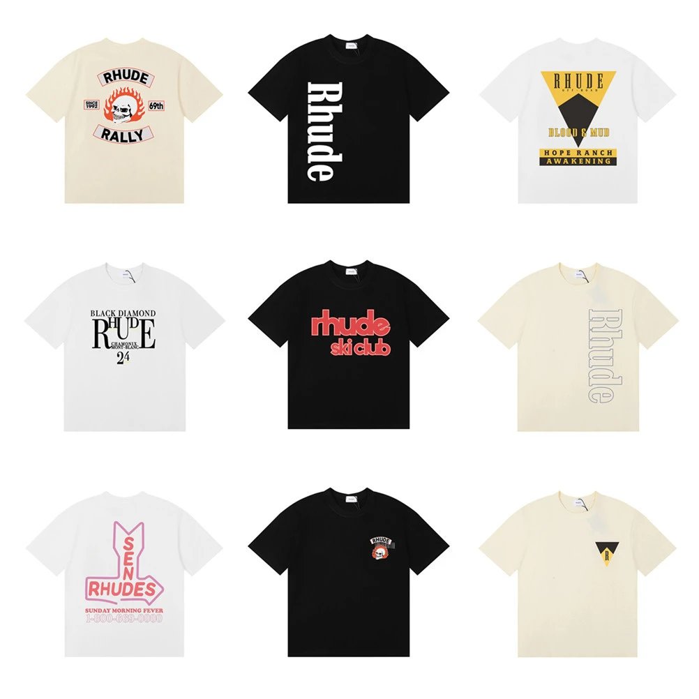 Rhude Skull Graphic Tee White - Gallery Image 2 - Detailed View