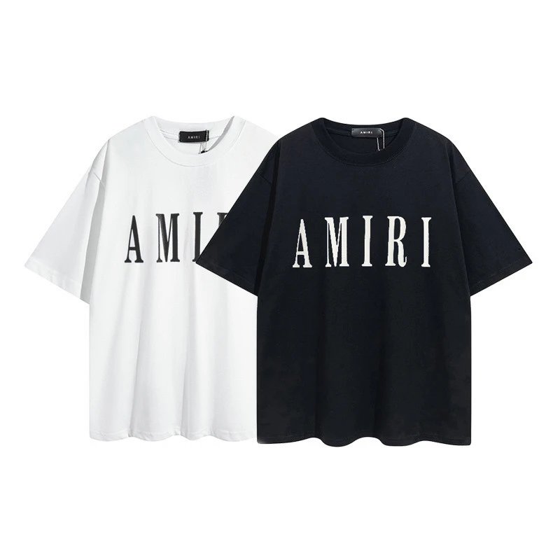 AMIRI Logo Print Tee White Black - Gallery Image 3 - Detailed View