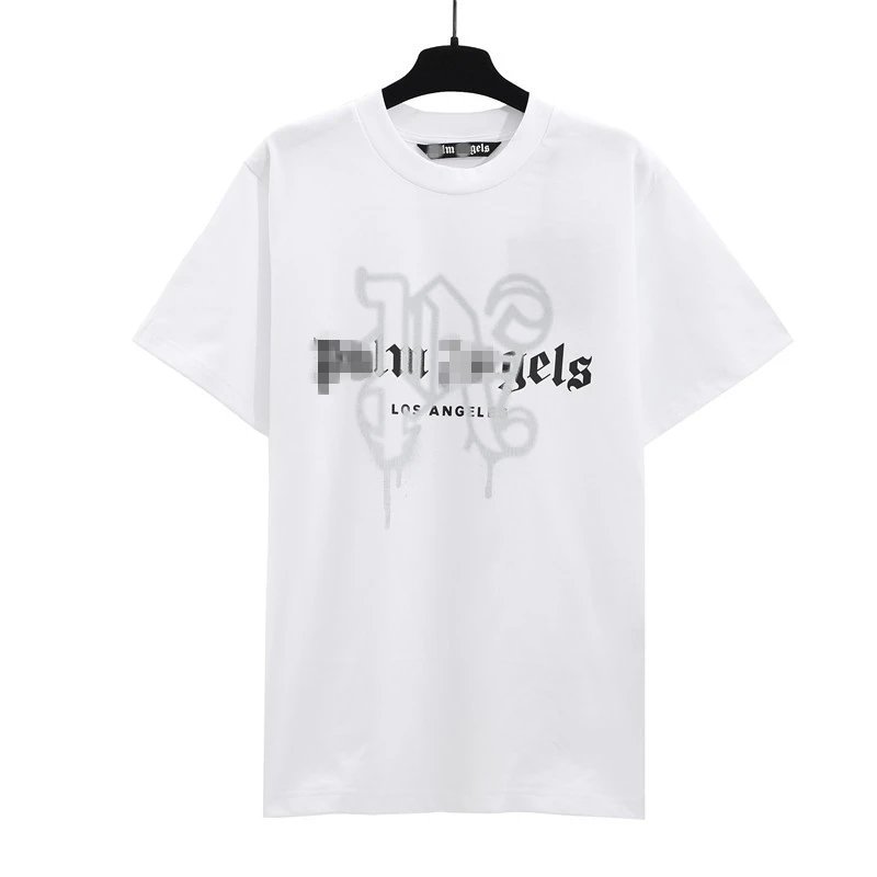 Graffiti Print Streetwear Cotton T-Shirt Midnight Black - Gallery Image 6 - Detailed View
