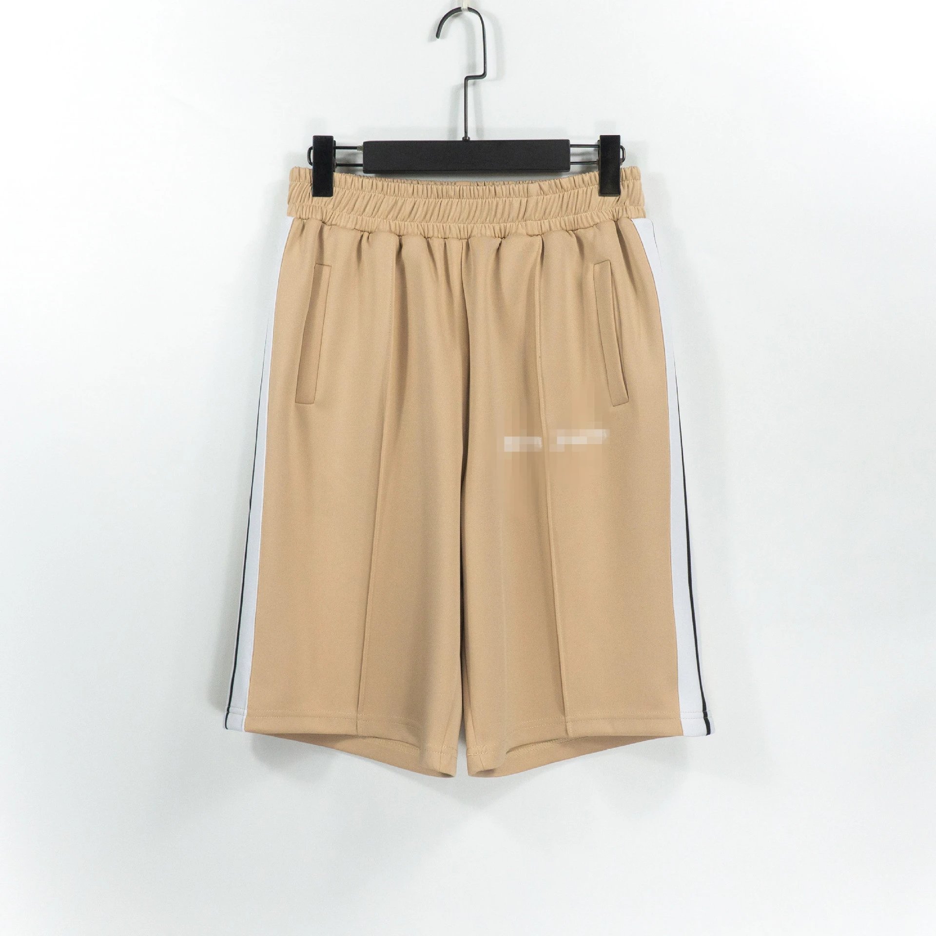 Streetwear Stripe Sports Shorts Sandstone Beige - Palm Angels - Cnfans - $22.90