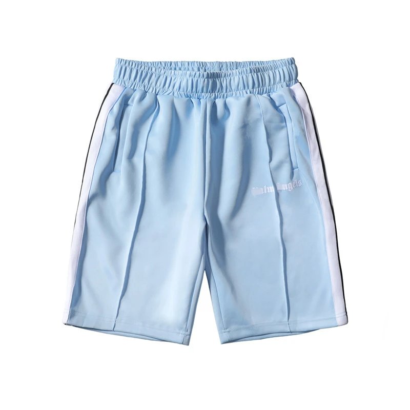 Unisex Sports Stripe Shorts Sky Blue - Palm Angels - Cnfans - $22.90
