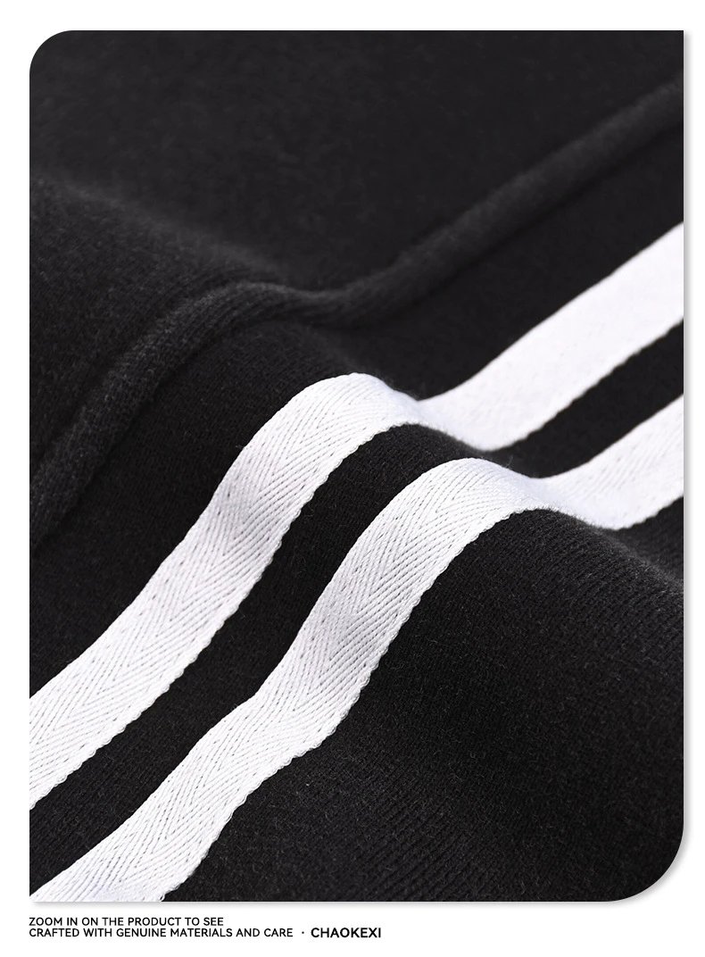 Men's Fleece Sport Knit Zip Up Hoodie Set Washed Black - Gallery Image 13 - Detailed View