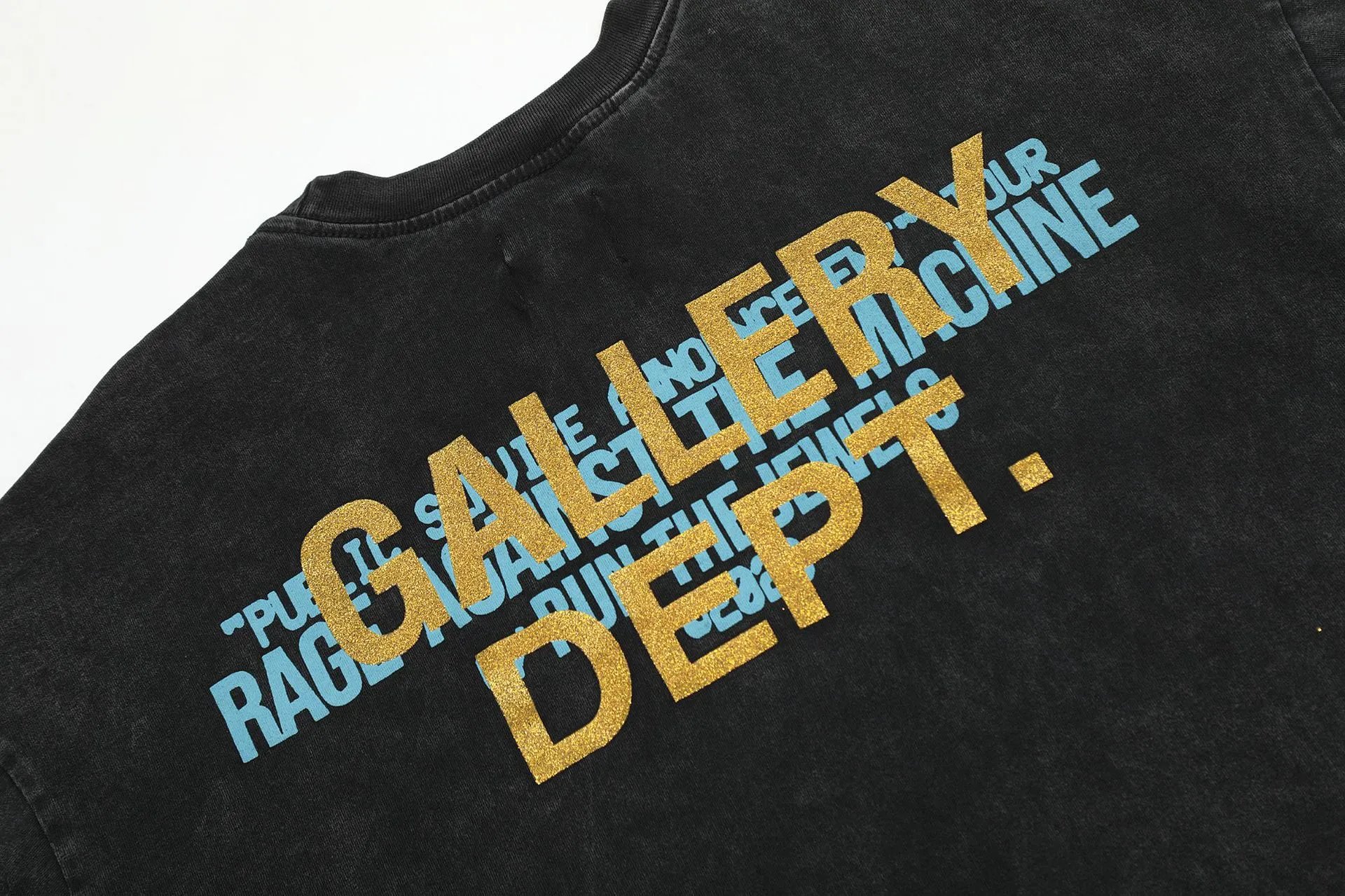Gallery Dept Graphic Washed Tee Black - Gallery Image 5 - Detailed View