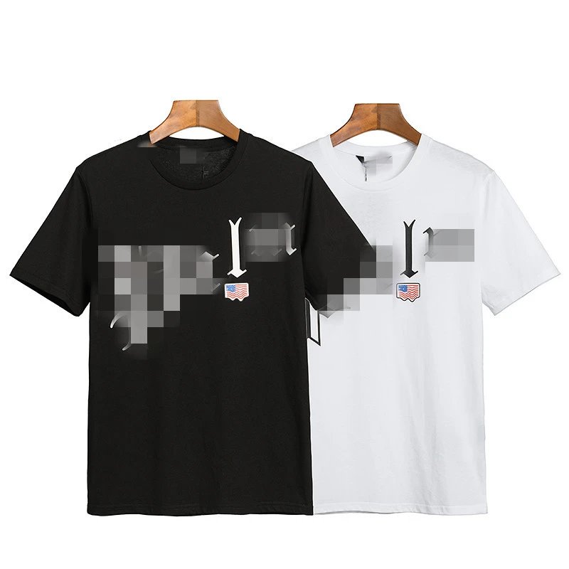 Streetwear Loose Fit Graphic Cotton T-Shirt Black White - Gallery Image 5 - Detailed View