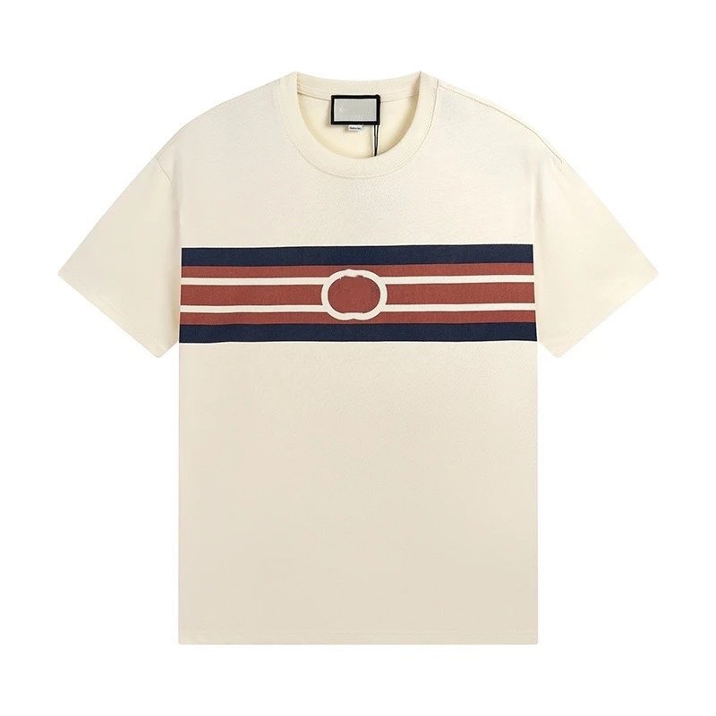 Casual Cotton Graphic Tee Unisex Ecru - Gucci - Cnfans - $21.94