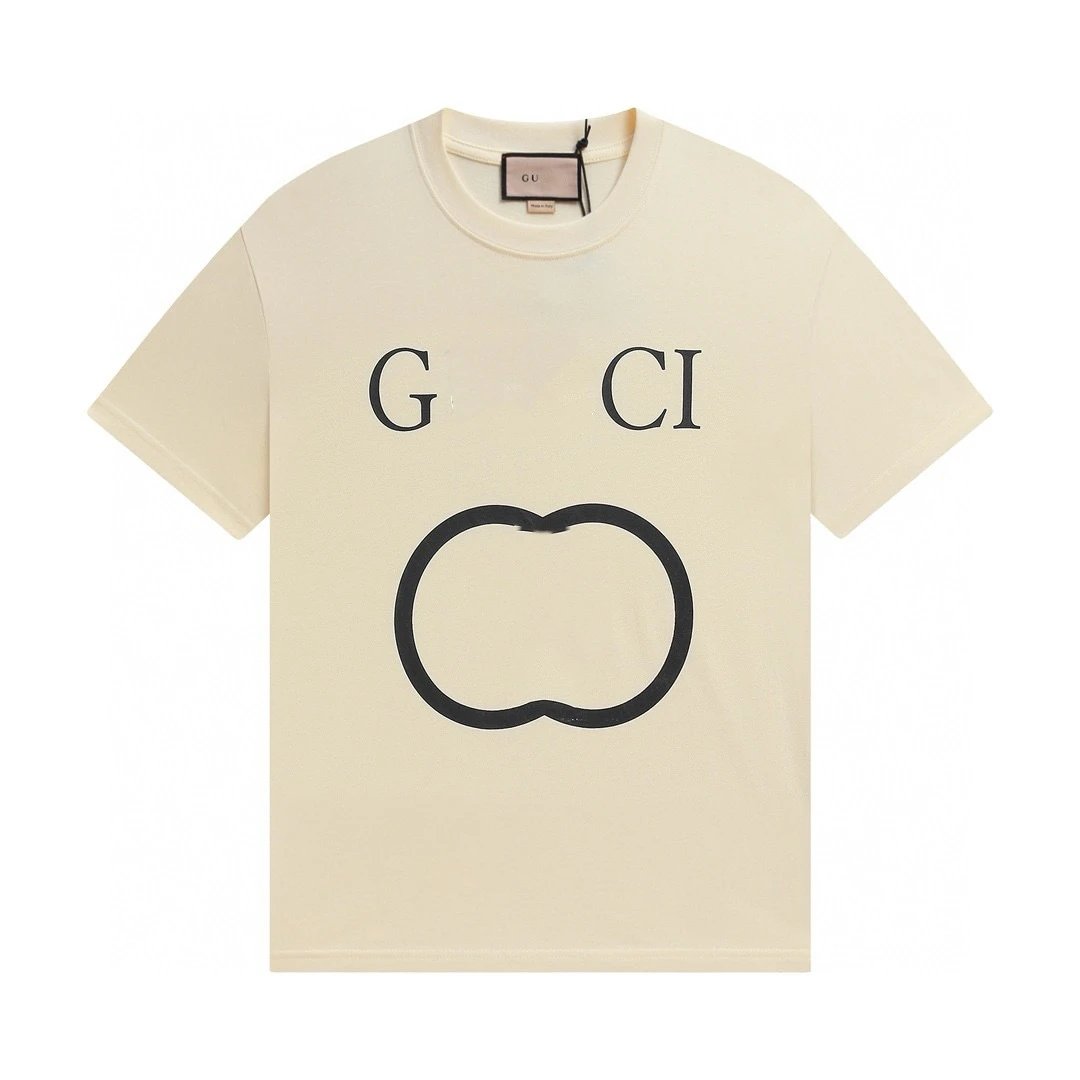Casual Cotton Graphic Tee Unisex Ivory - Gucci - Cnfans - $21.94