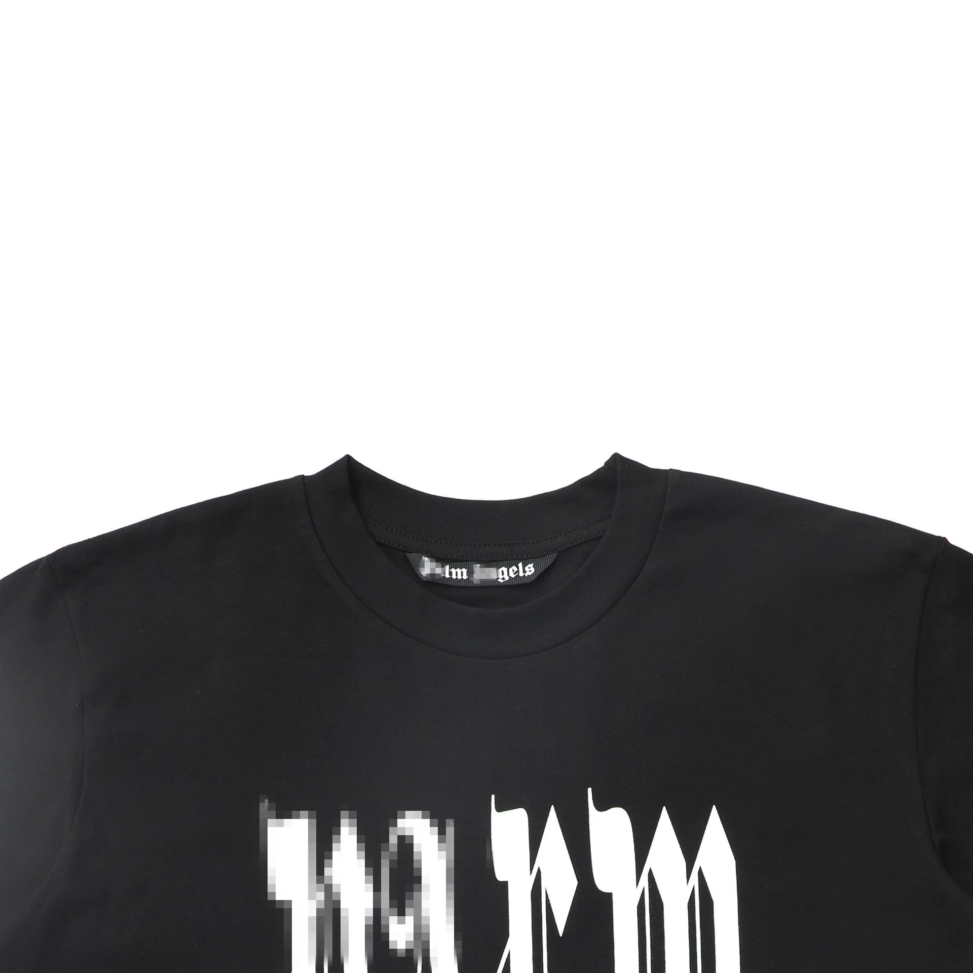 24SS Street Style Cotton Logo Print Unisex T-Shirt Charcoal Black - Gallery Image 6 - Detailed View