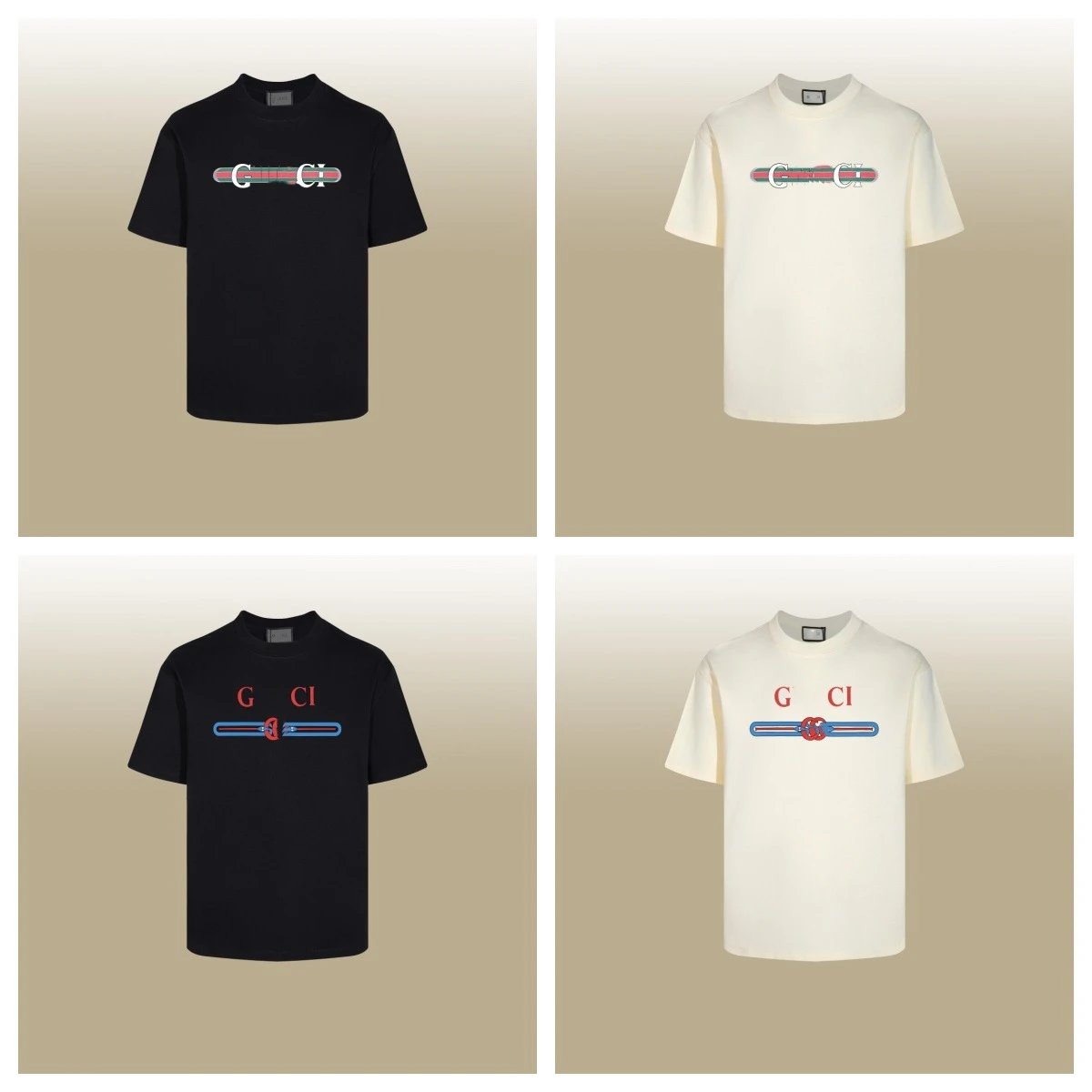 Casual Logo Cotton Tee Unisex Top Ecru - Gallery Image 9 - Detailed View