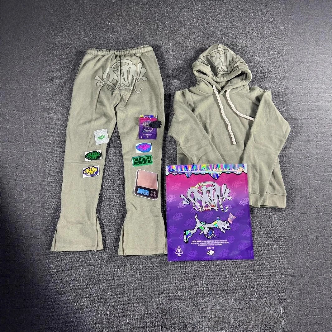 Street Fleece Hoodie Pants Set Cerulean - Related Product - Cnfans