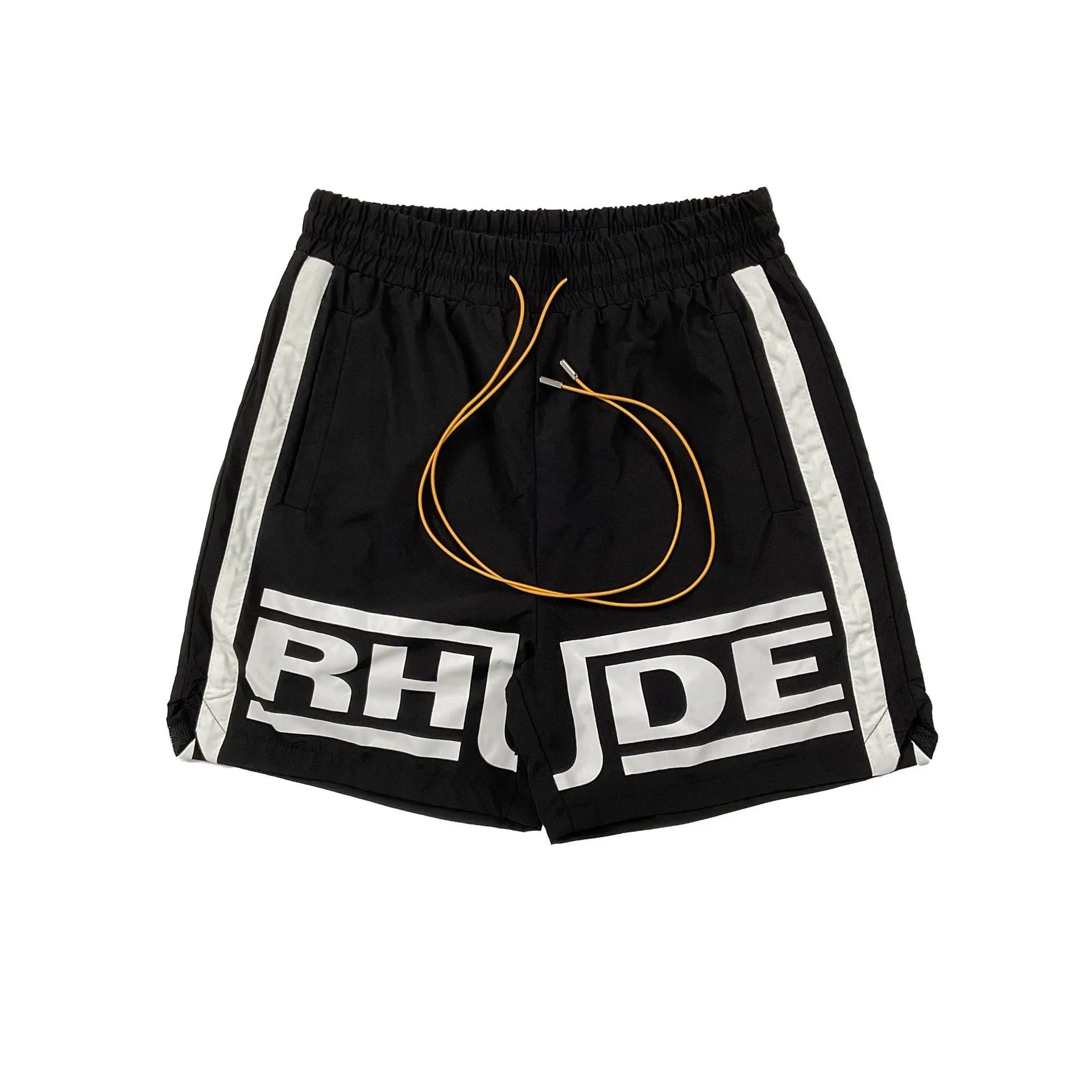 Rhude Striped Colorblock Shorts Multicolor - Gallery Image 6 - Detailed View