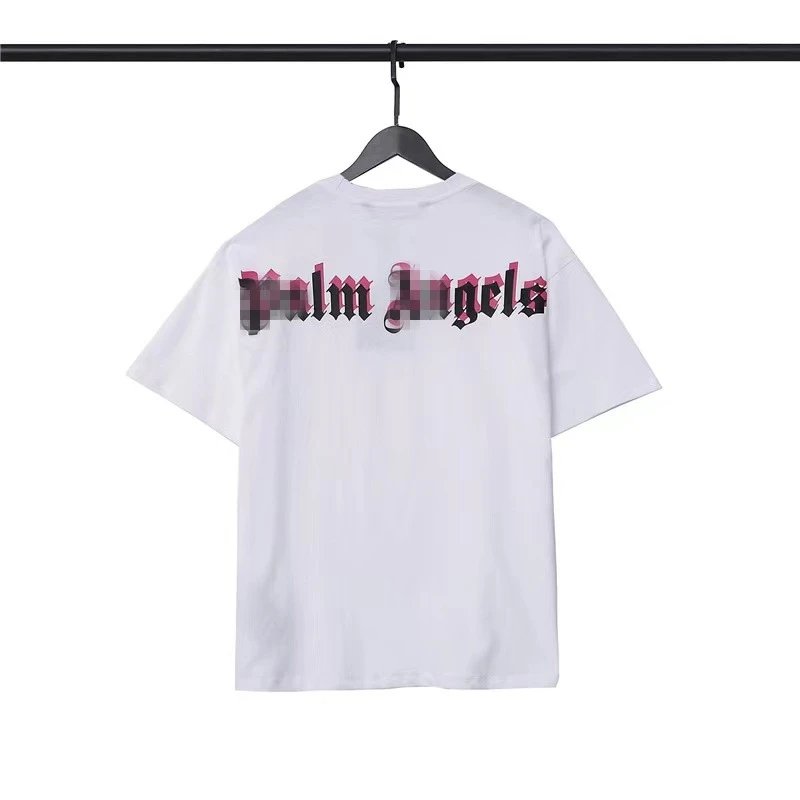 Street Loose Graphic Cotton T-Shirt White - Palm Angels - Cnfans - $21.29
