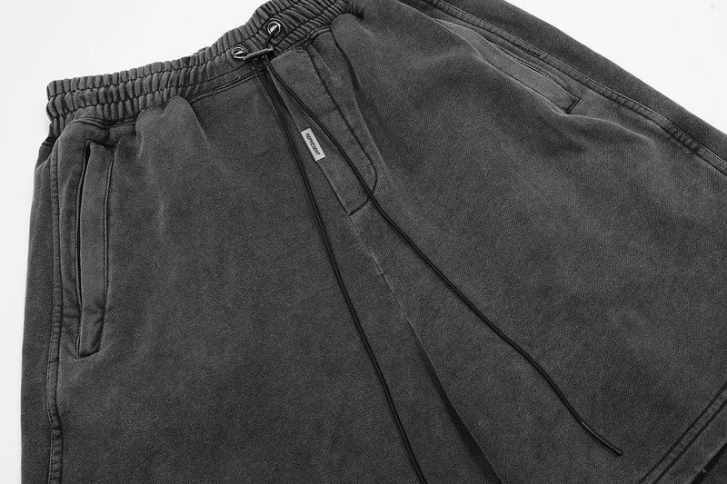 REPRESENT Elastic Denim Shorts Black - Gallery Image 8 - Detailed View