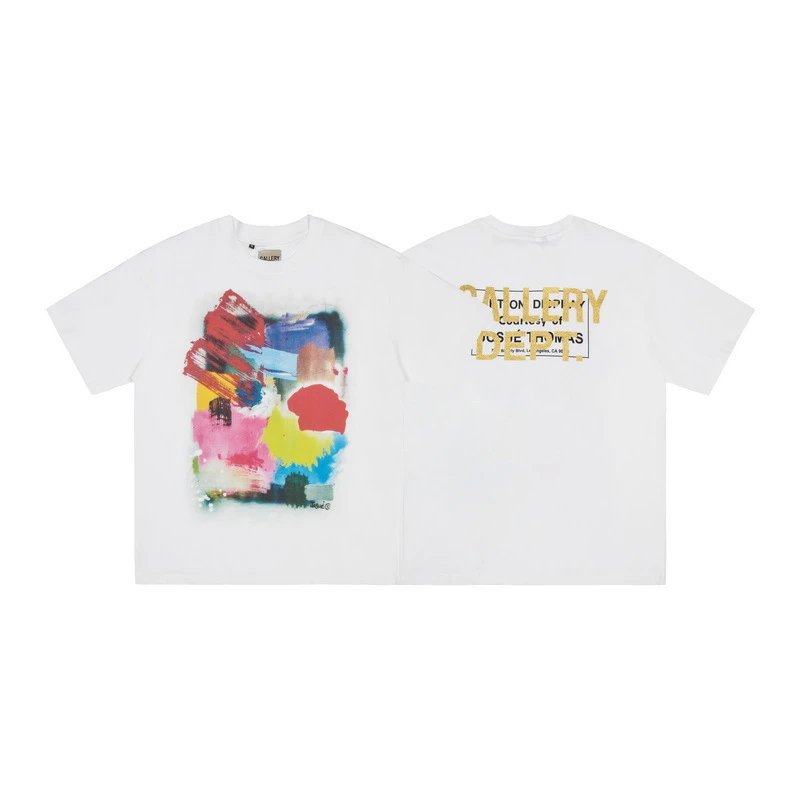 GALLERY DEPT Multi Graffiti Tee White - Gallery Dept - Cnfans - $23.97