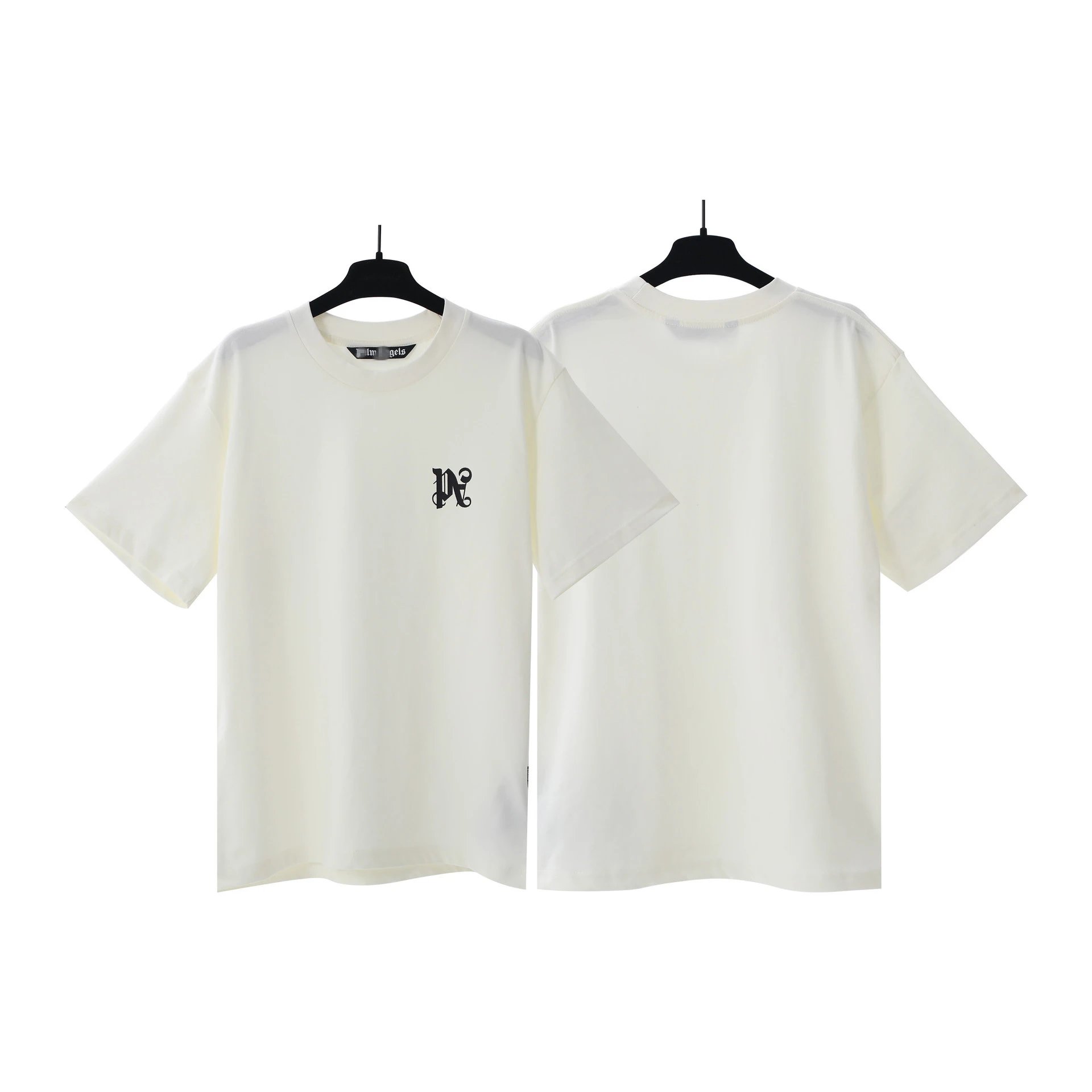 24SS Vintage Streetwear Cotton Letter Print T-Shirt Ivory - Related Product - Cnfans