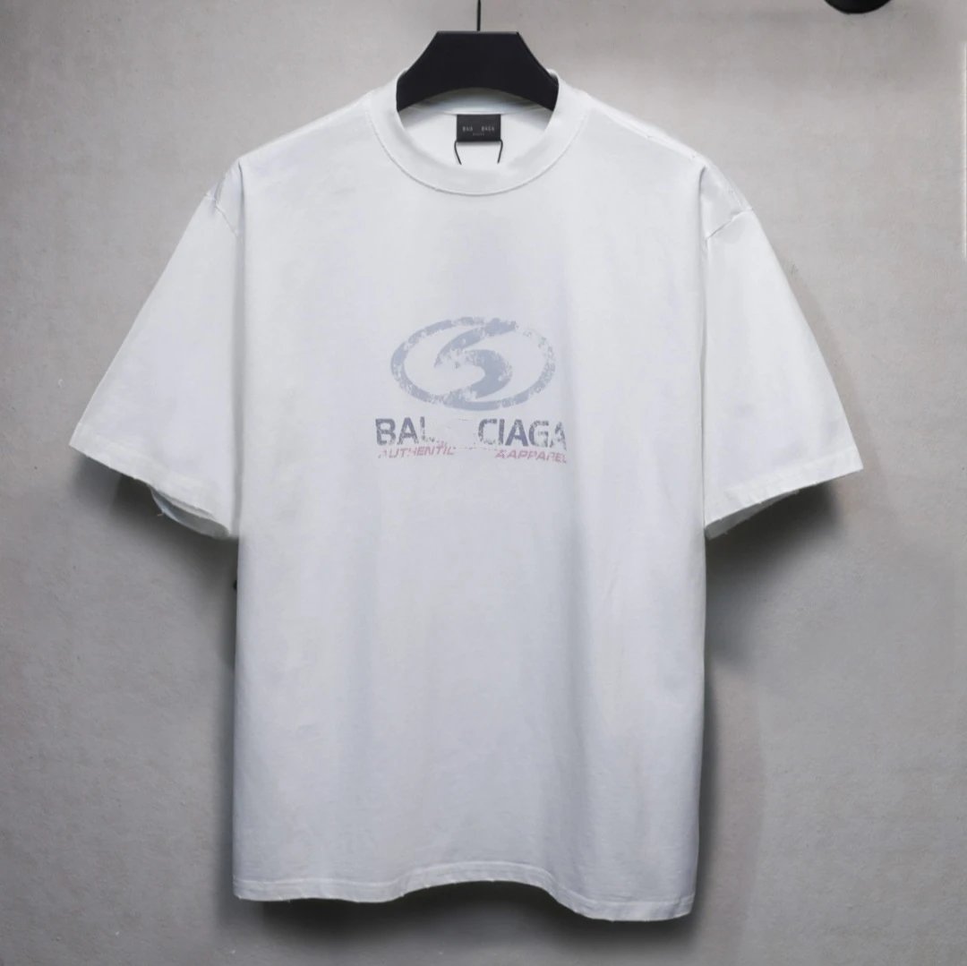 Men's Distressed Graphic Tee, Cola Wave - Onyx - Gallery Image 3 - Detailed View