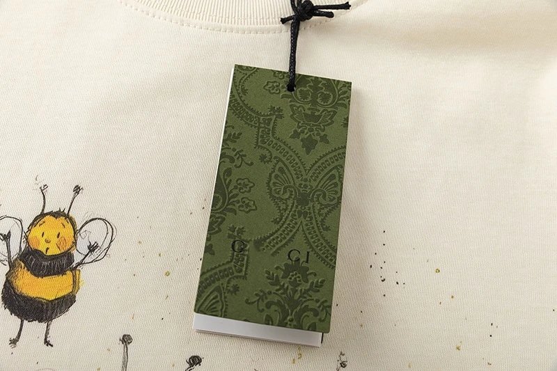 Casual Cotton Animal Print Tee Top Ivory - Gallery Image 9 - Detailed View