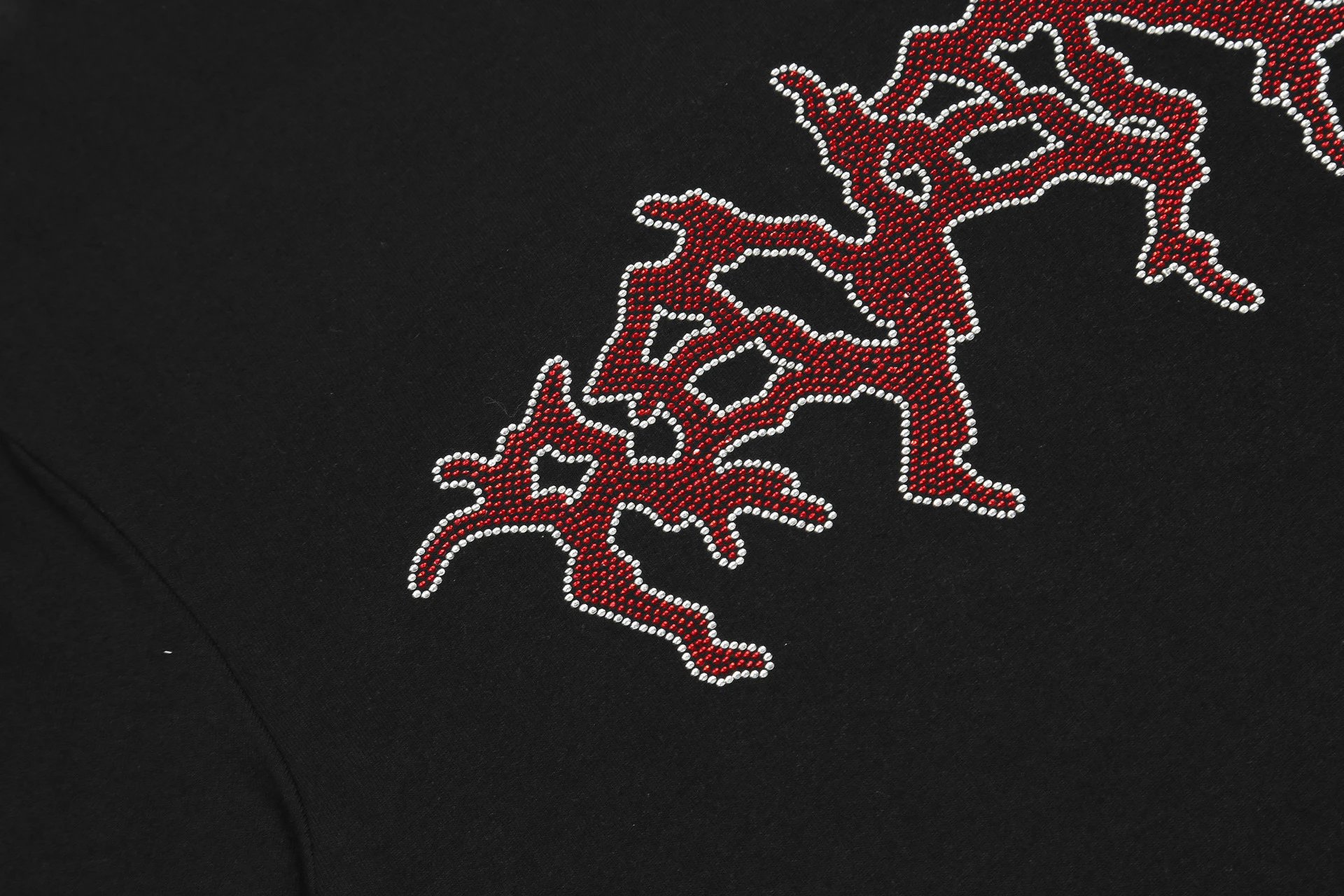 Revenge Red Rhinestone Tee Multicolor - Gallery Image 8 - Detailed View
