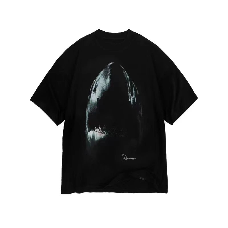 Represent Shark Tee Black - Gallery Image 3 - Detailed View