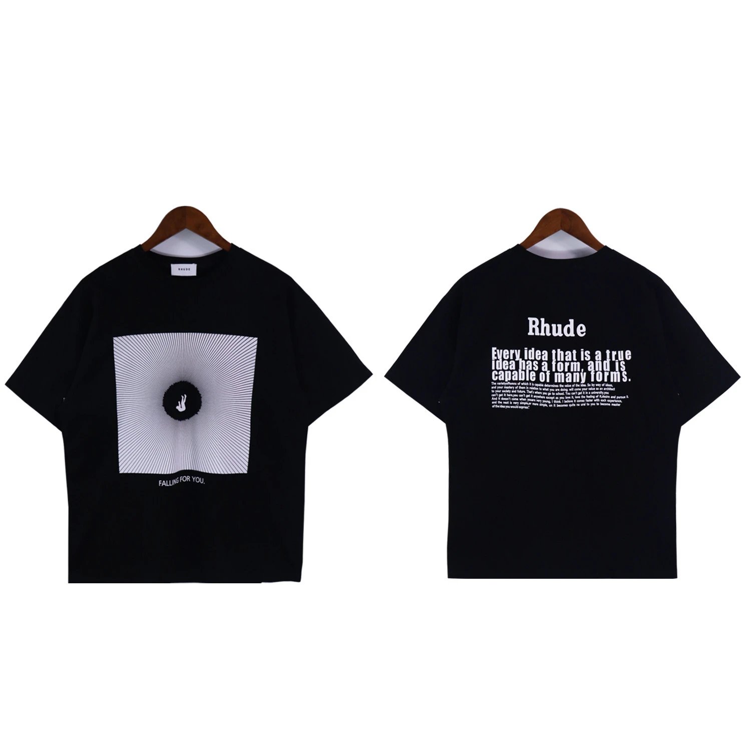 Rhude Slogan Print T-Shirt Multicolor - Gallery Image 6 - Detailed View