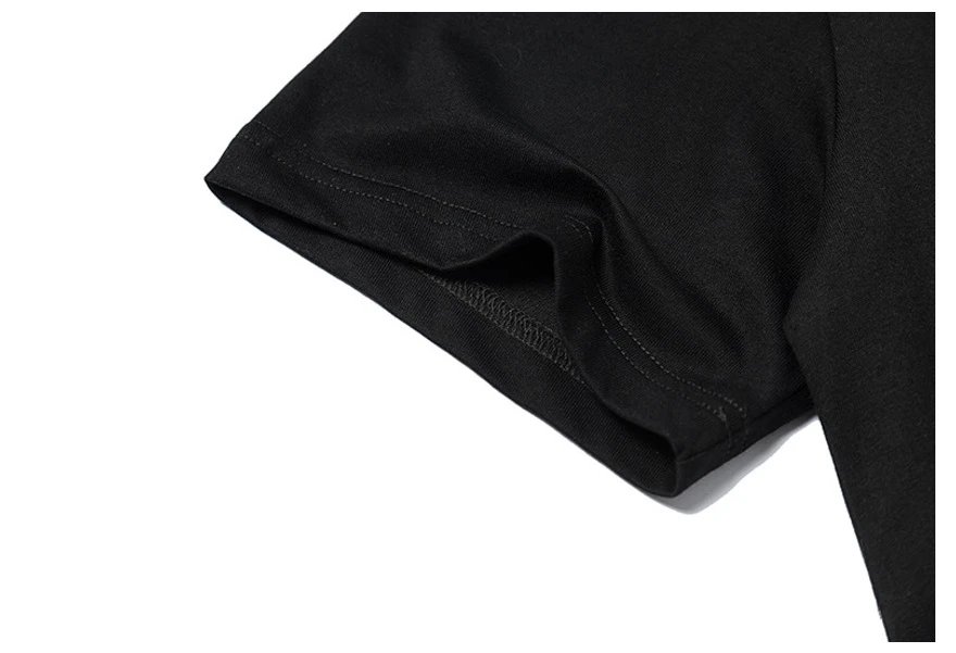 Unisex Flame Print Cotton Tee Ivory/Onyx - Gallery Image 12 - Detailed View