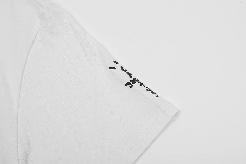 Street Style Graphic Cotton T-Shirt Ivory - Gallery Image 9 - Detailed View