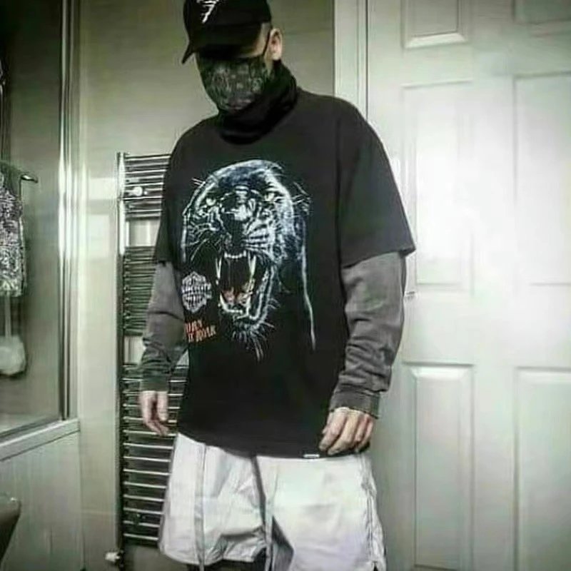 REPRESENT Panther Washed Tee Black - Gallery Image 4 - Detailed View