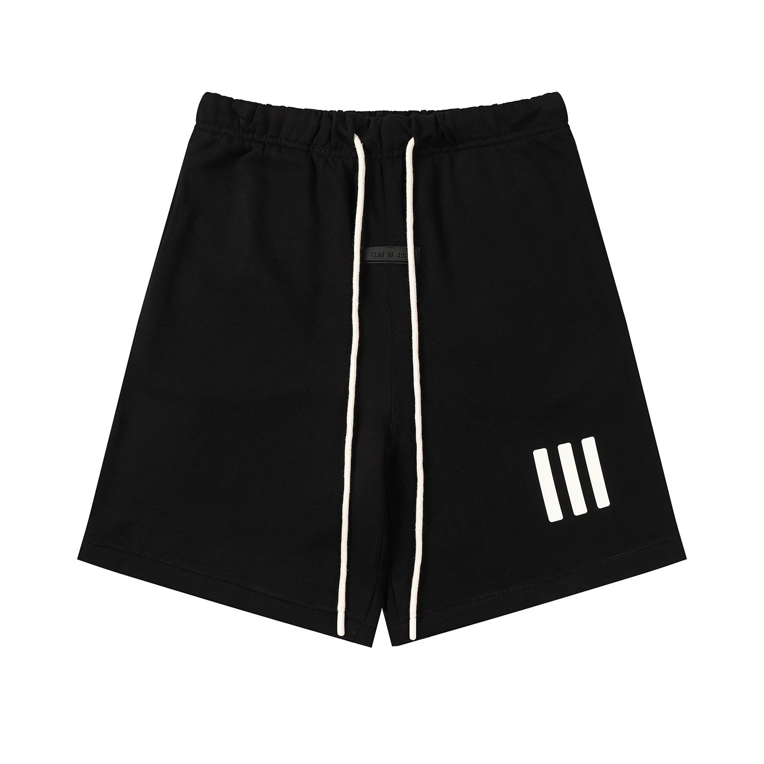 High-Street Elastic Shorts Off-White - Gallery Image 4 - Detailed View