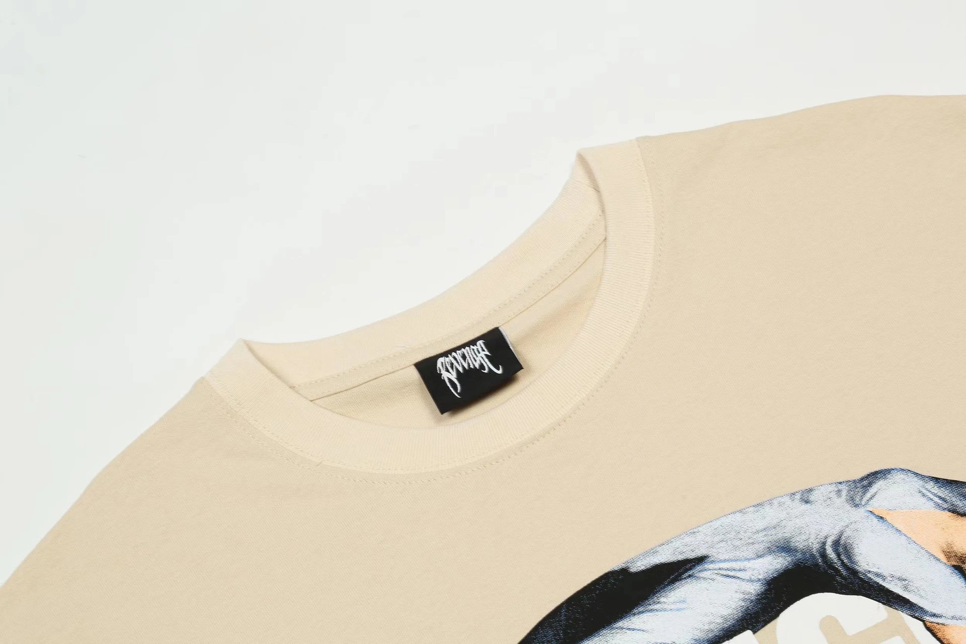 Revenge Sleeping Beauty T-Shirt Beige, Black - Gallery Image 6 - Detailed View