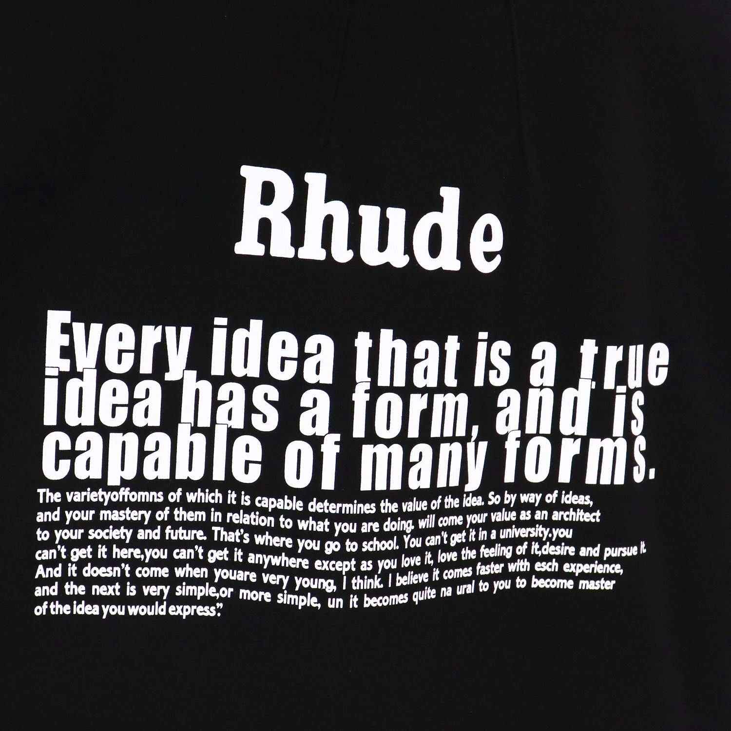 Rhude Slogan Print T-Shirt Multicolor - Gallery Image 11 - Detailed View