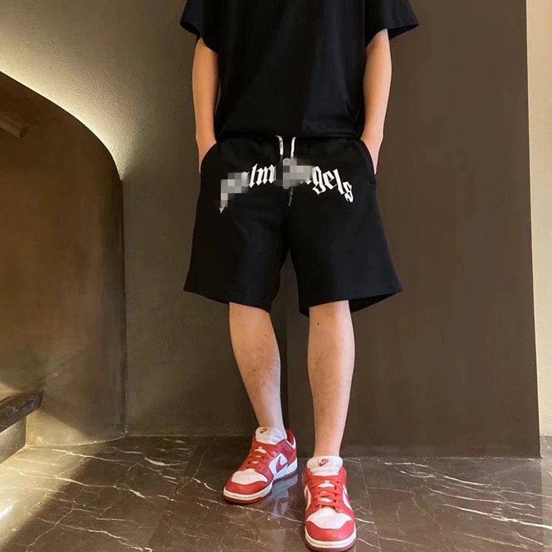 Streetwear Drawstring Beach Shorts Jet Black - Gallery Image 12 - Detailed View