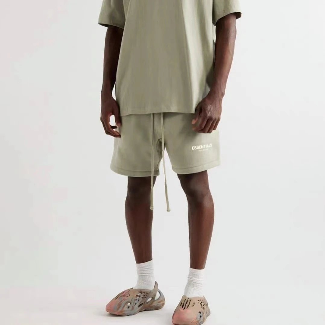 Casual Cotton Sports Shorts Ebony Black - Gallery Image 10 - Detailed View