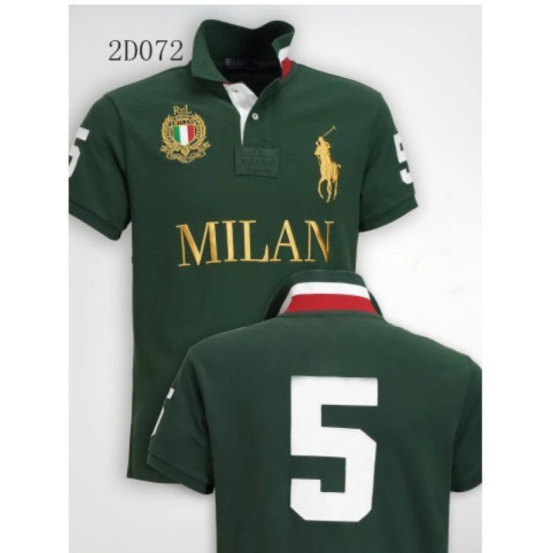 Ralph Lauren Polo Shirt Blue/Green - Gallery Image 2 - Detailed View