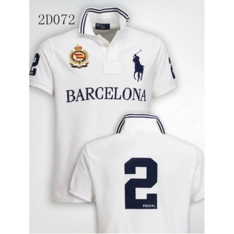 Ralph Lauren Polo Shirt Blue/Green - Gallery Image 8 - Detailed View