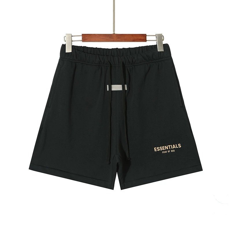 Casual Cotton Sports Shorts Ebony Black - Gallery Image 5 - Detailed View