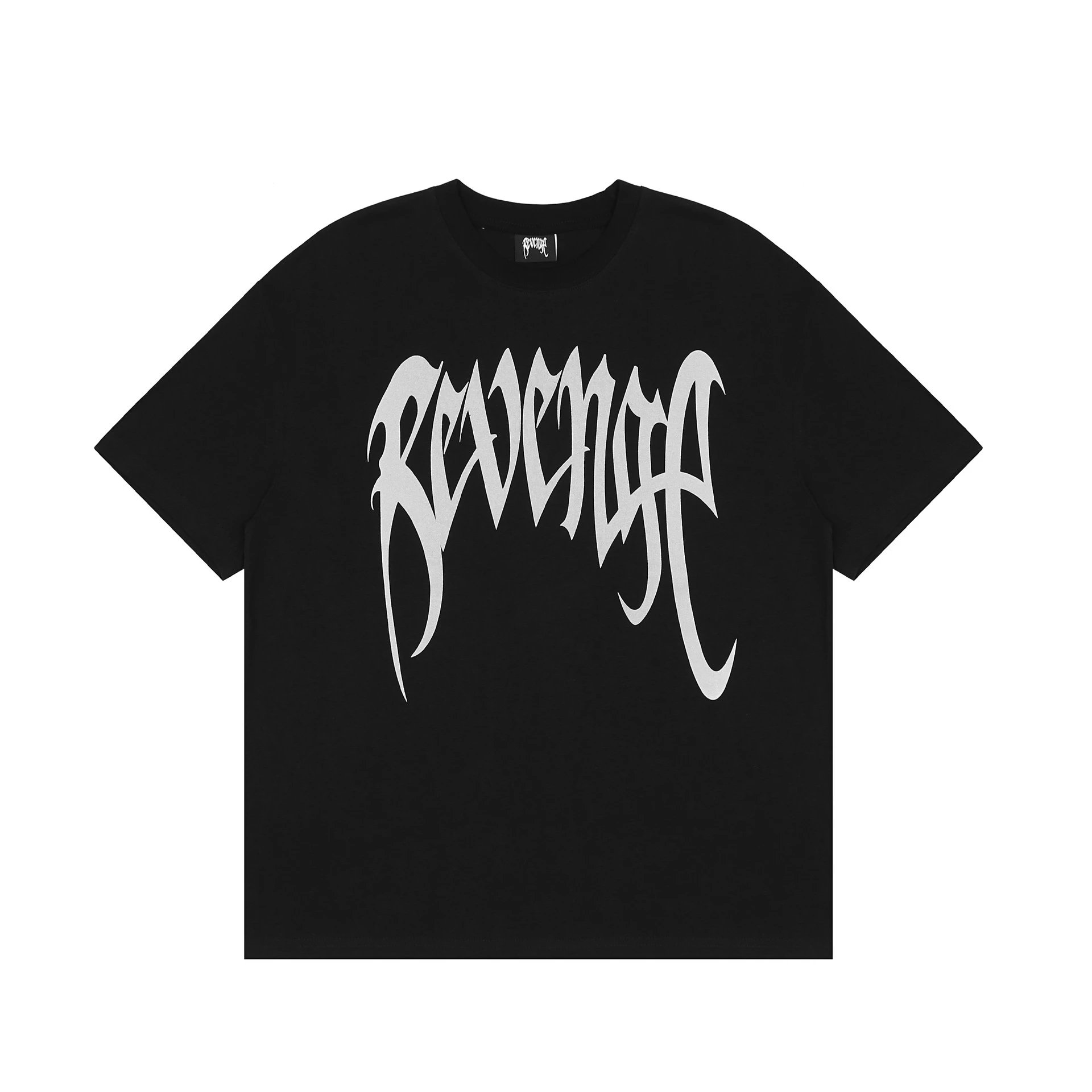 Reflective Skull Tee Noir - Revenge - Cnfans - $20.00