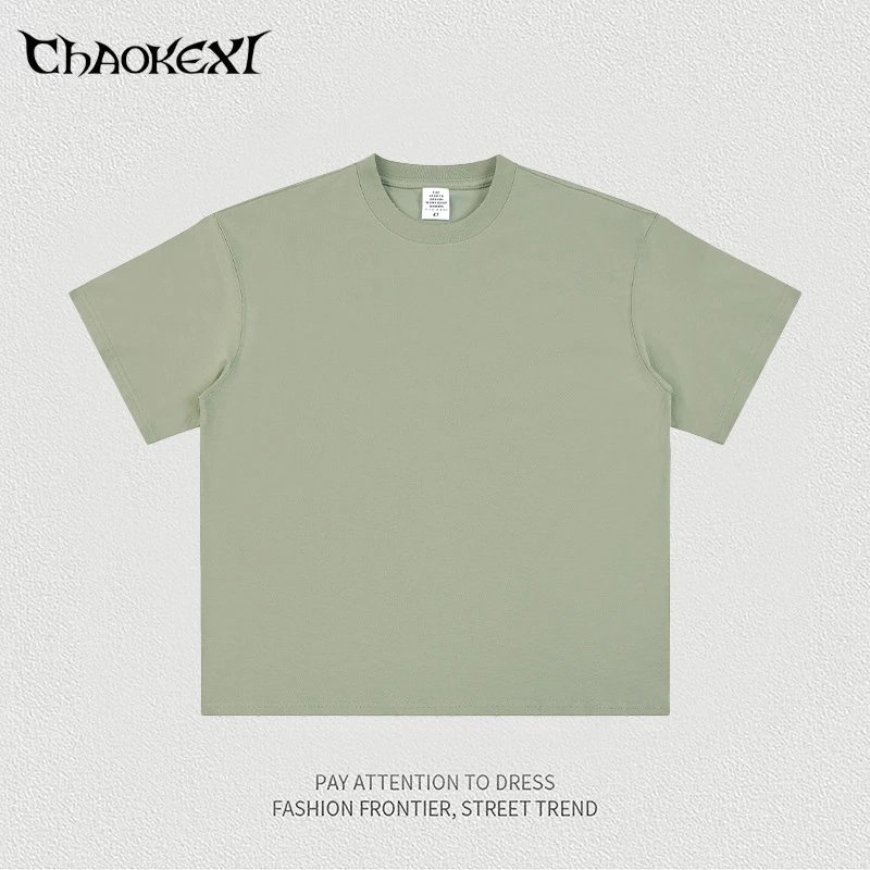 Men's Cool Street T-Shirt Summer Tee Seafoam - ChaoKeXi - Cnfans - $16.68