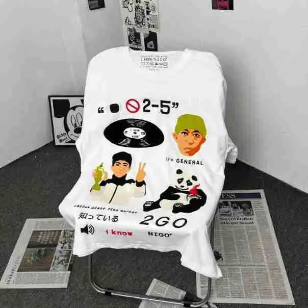 Streetwear Graphic Tee White - Gallery Image 2 - Detailed View