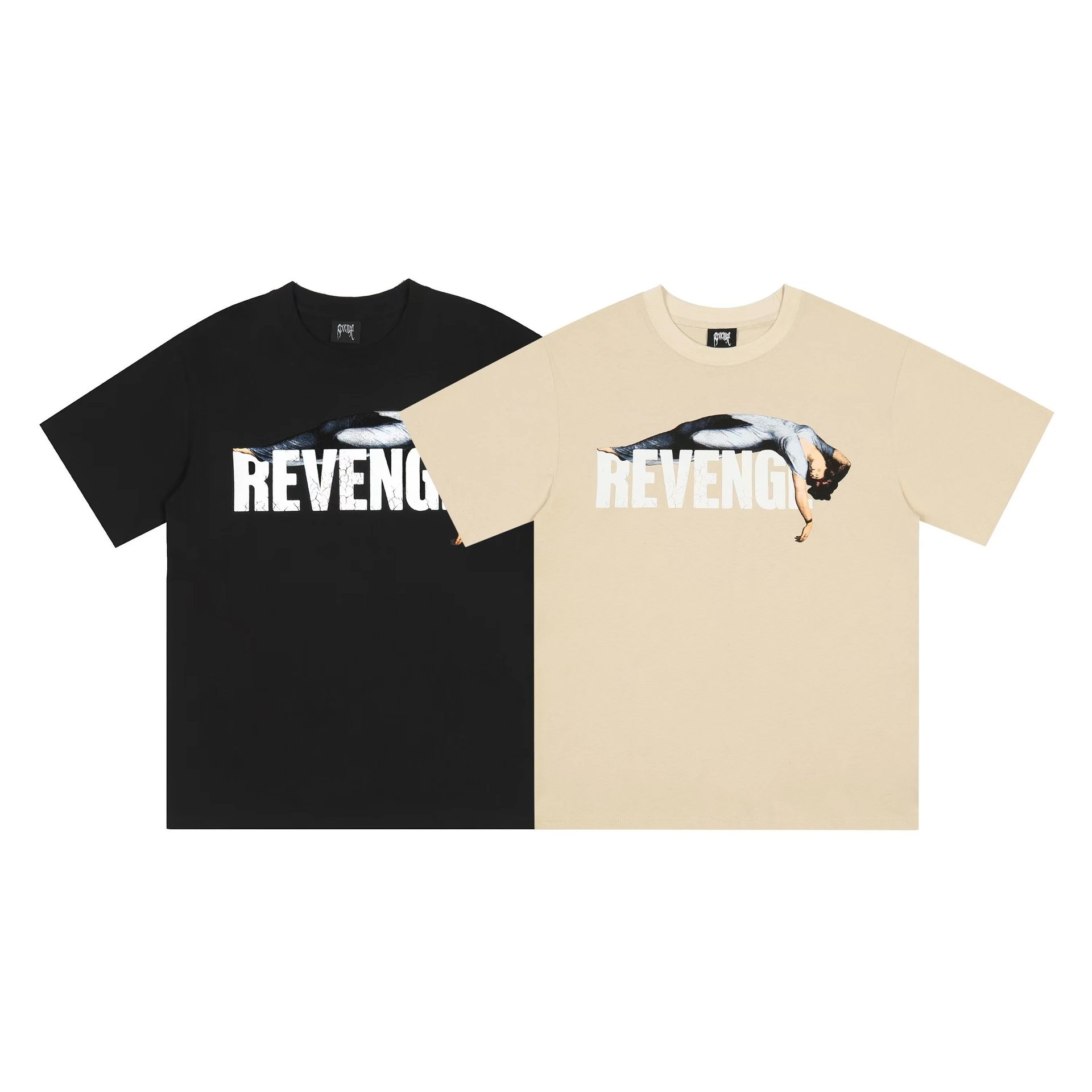 Revenge Sleeping Beauty T-Shirt Beige, Black - Gallery Image 1 - Detailed View