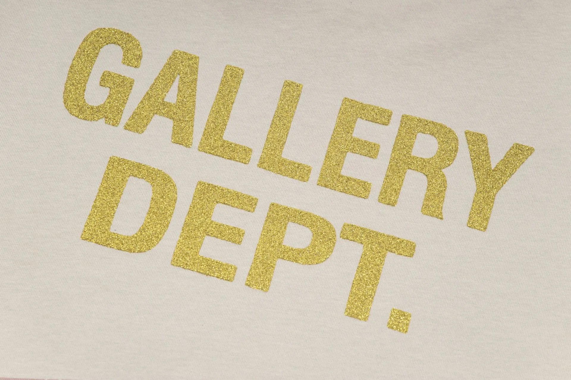 Gallery Dept Beige Racing T-shirt - Gallery Image 13 - Detailed View