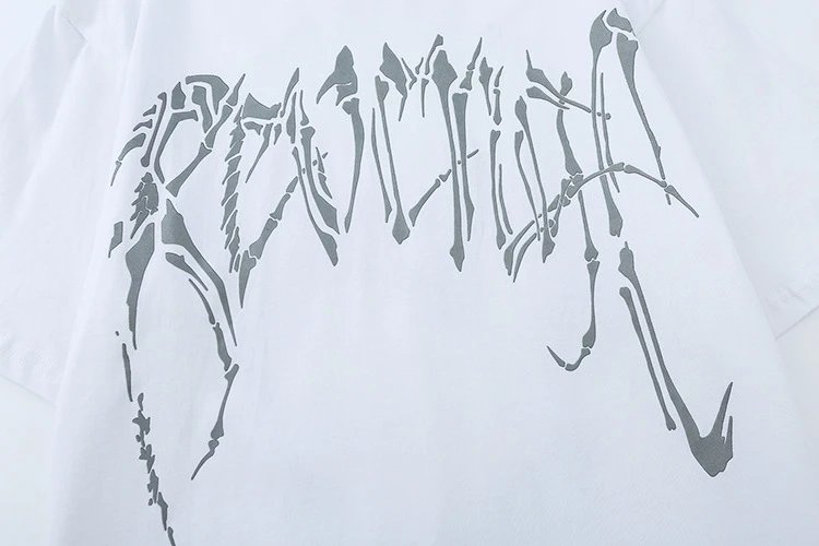 Streetwear Skull Tee Ebon Black - Gallery Image 8 - Detailed View