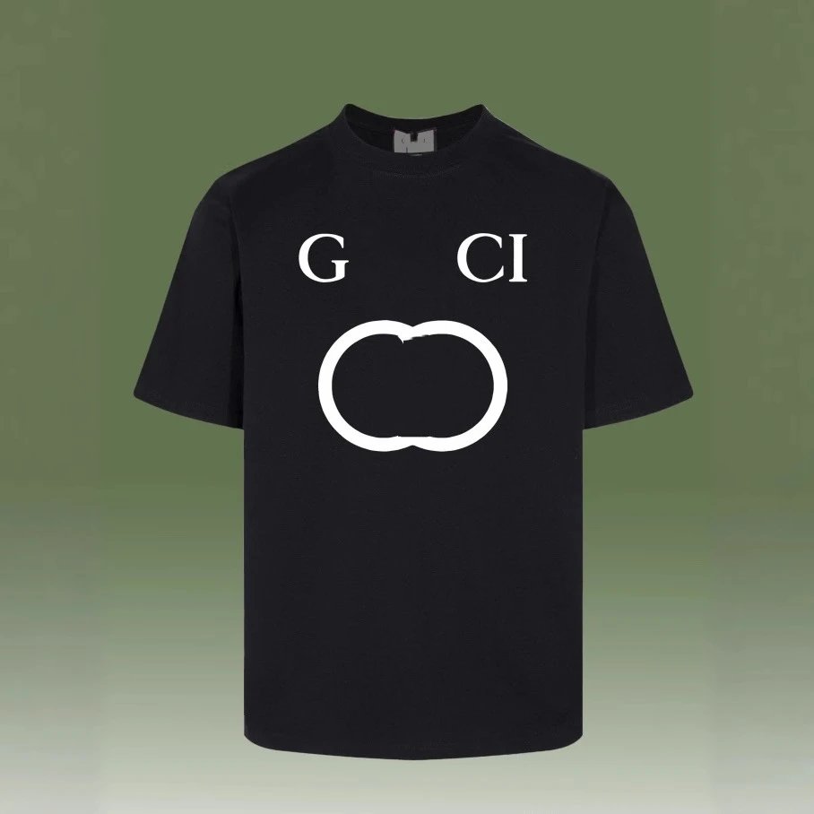 Classic Graphic Cotton Tee Unisex Onyx - Gallery Image 3 - Detailed View