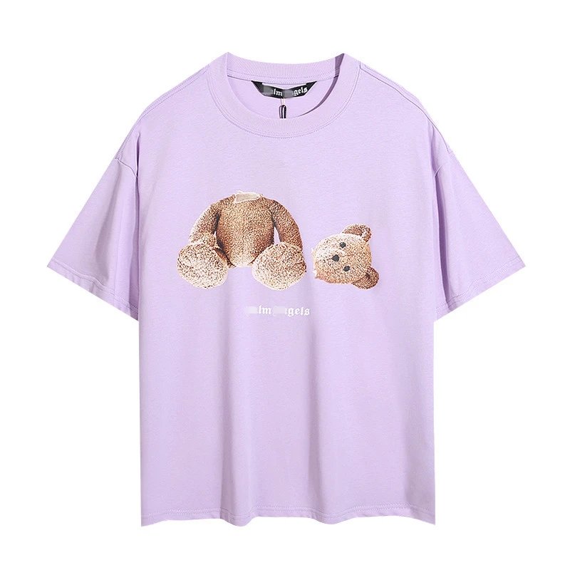 Vintage Teddy Graphic Tee Lavender - Palm Angels - Cnfans - $21.29