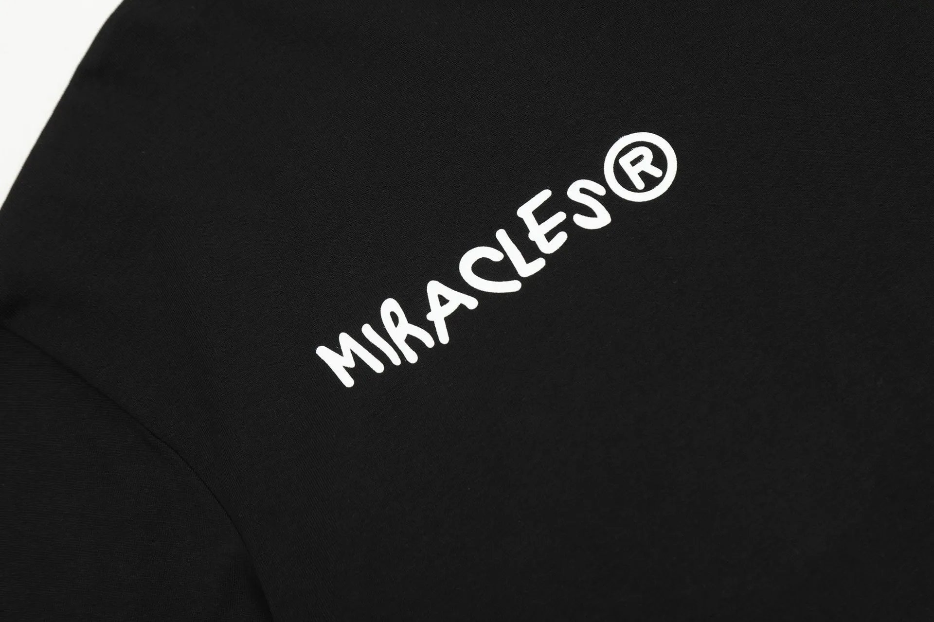 Street Graphic Cotton Tee Black Ivory - Gallery Image 9 - Detailed View