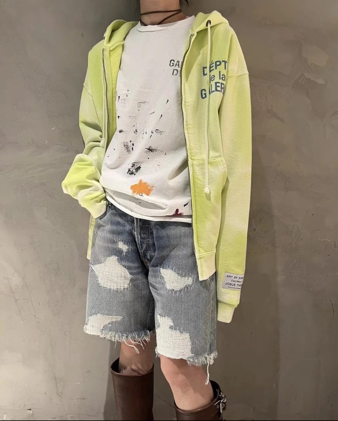 Gallery Dept Denim Shorts Multi - Gallery Image 11 - Detailed View