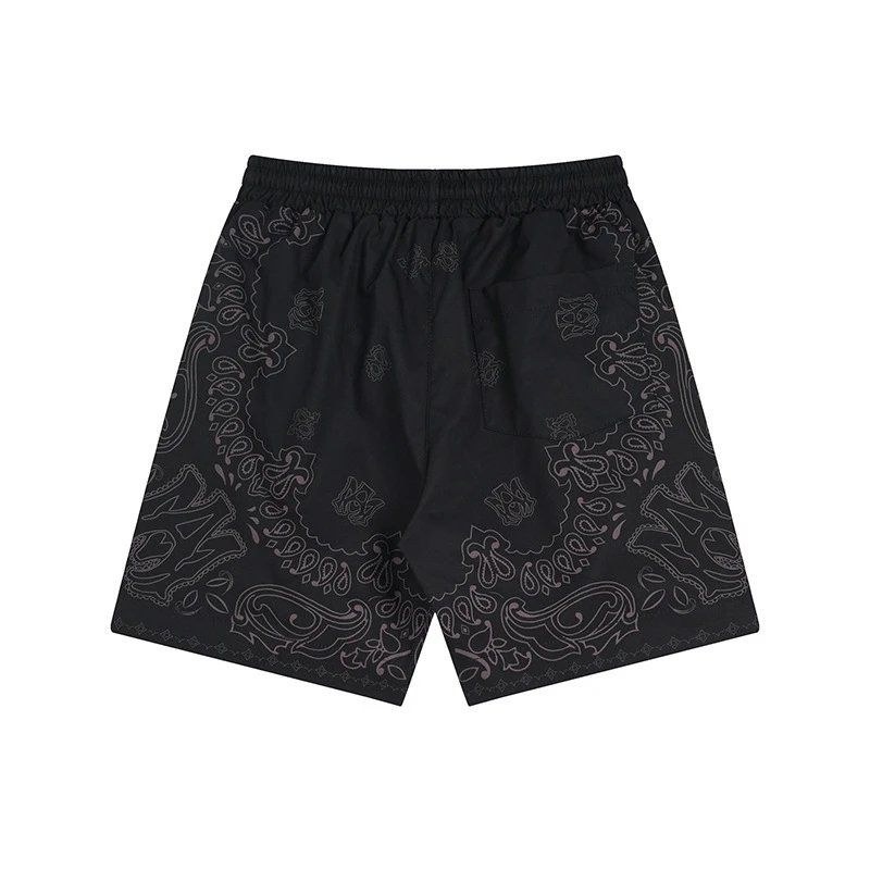 Bandana Print Vacation Shirt Set Onyx - Gallery Image 8 - Detailed View