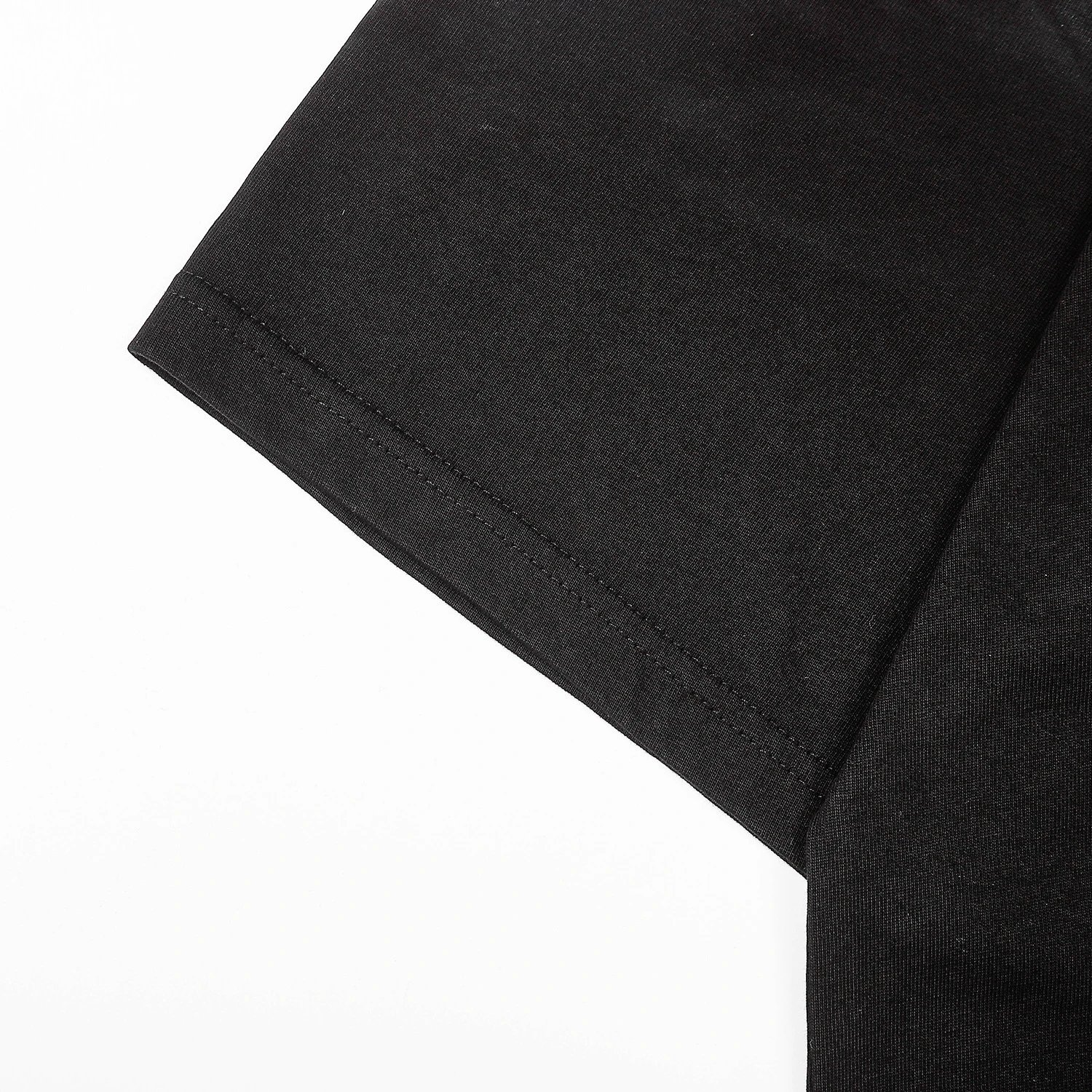 Vintage Washed Smiley Graphic Tee Noir - Gallery Image 8 - Detailed View