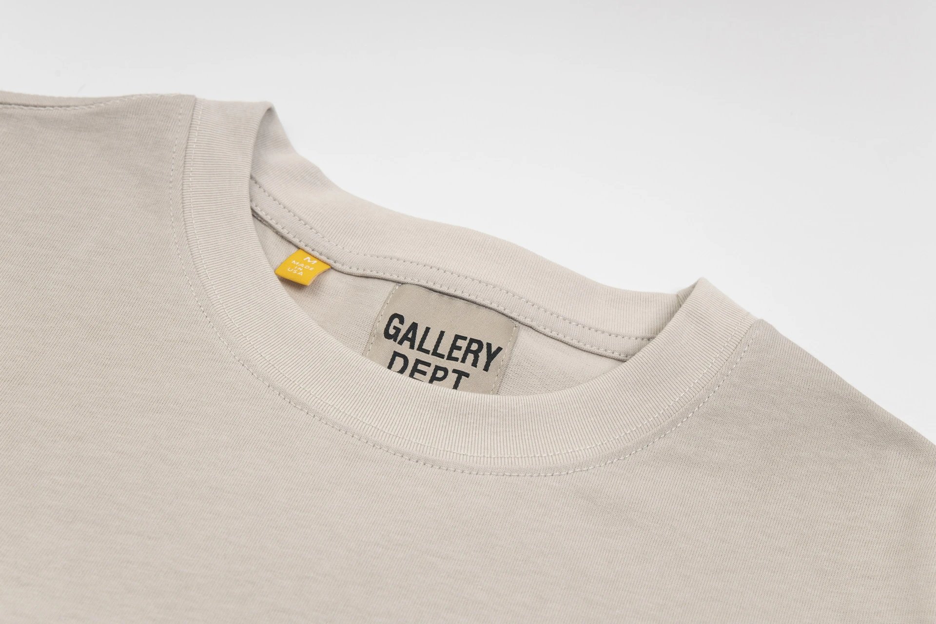 Gallery Dept Beige Racing T-shirt - Gallery Image 9 - Detailed View