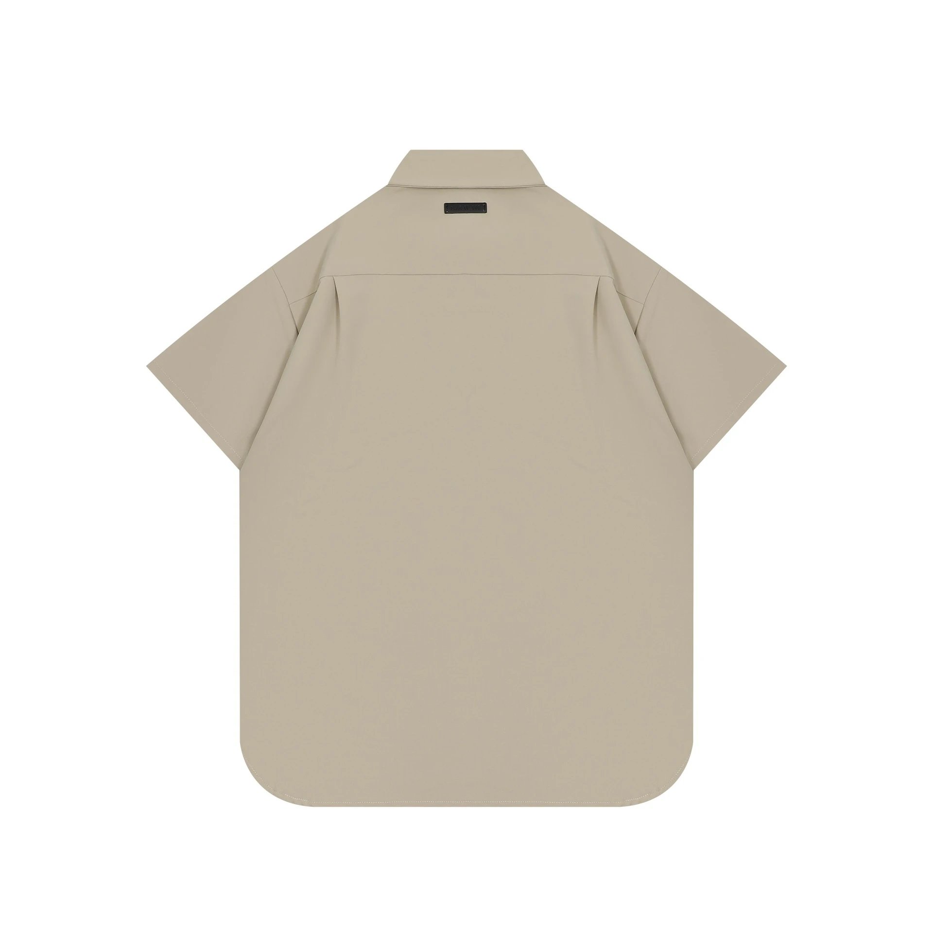 Short Sleeve Shirt Taupe - Gallery Image 3 - Detailed View