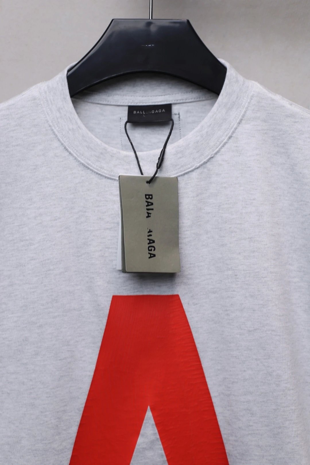 Unisex Oversized Distressed Graphic Tee, Jet Black - Gallery Image 5 - Detailed View